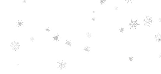 Snowflake Whirlwind: Exquisite 3D Illustration of Descending Christmas Snowflakes in Motion