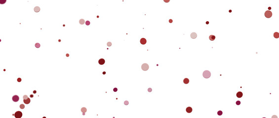confetti png. red confetti falls from the sky.  3d