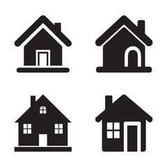 house icon set eps vector file