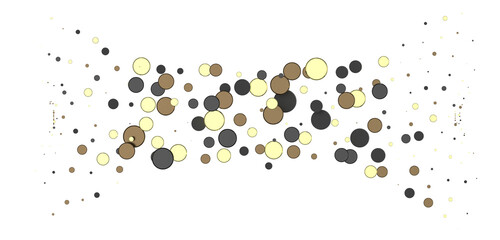 Radiant Revelry: Dynamic 3D Illustration of a Radiating gold Confetti Celebration