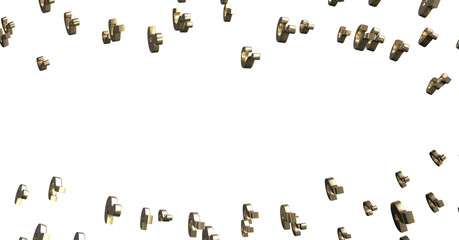 question marks, original 3d rendering