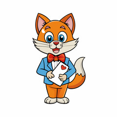 Obraz premium cat with a cup