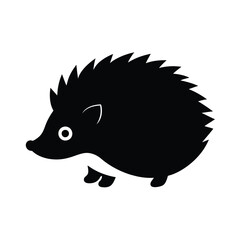 hedgehog on a green background