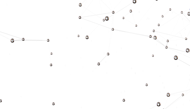 Futuristic geometric double data flow background with connecting dots and lines. Abstract digital