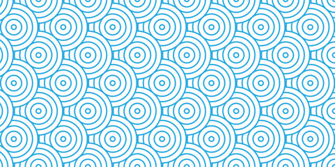 Overlapping Pattern Minimal diamond geometric waves spiral transparent and abstract circle wave line. blue seamless tile stripe geometric create retro square line backdrop pattern background.