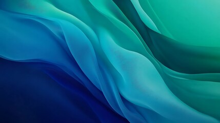 Obraz premium Abstract Blue Green Wave Pattern Design