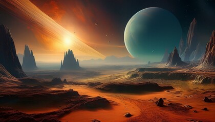 landscape on an planet