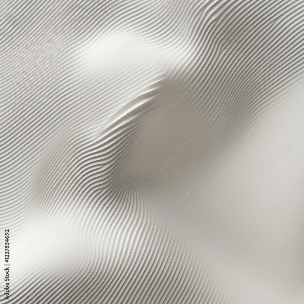 Poster soft undulating patterns create a serene and abstract visual experience in light tones. generative a