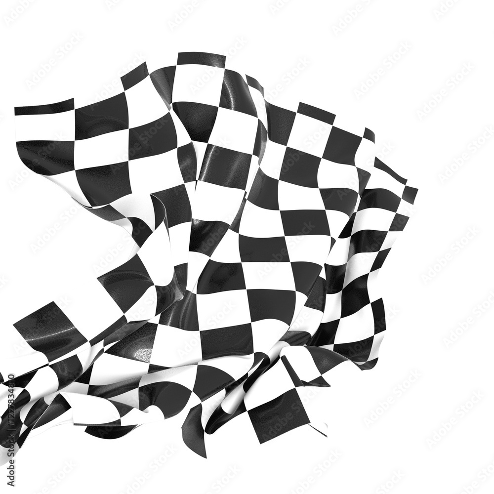 Poster background of checkered flag pattern