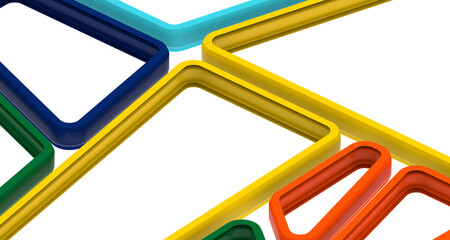 Abstract crystal background with refracting light and highlights in purple and yellow colors