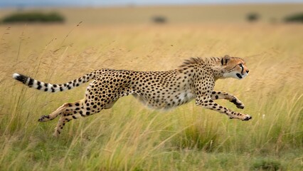 a cheetah in full stride,