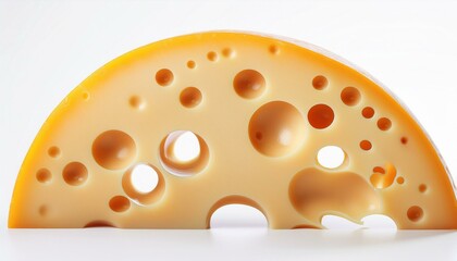 Fototapeta premium a slice of cheese with holes