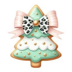 Coquette Glitter Christmas Clipart Vector Illustration