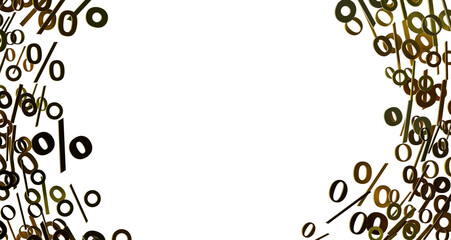 3d Sales icons floating in the air 3D rendering