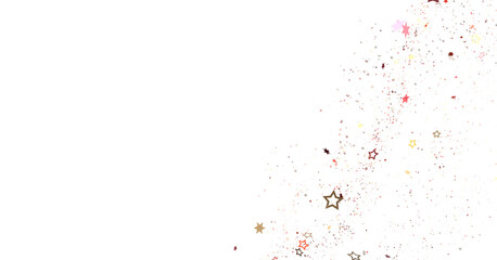 Drifting Christmas Stardust: Captivating 3D Illustration of Descending Stardust Particles for the...