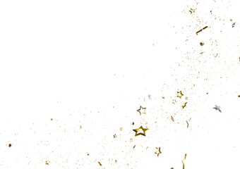 A Shower of Golden Stars: Captivating 3D Illustration Takes You to a Celestial Realm