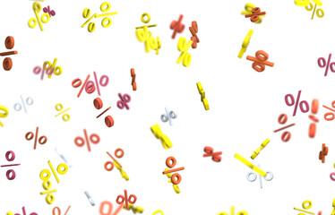 sale digital percent in transparent