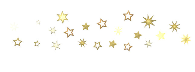 Golden Dreamscapes: Step Into a 3D Rainfall of Gleaming Stars