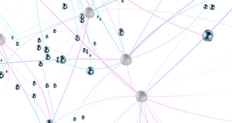 Abstract network of physical devices on the Internet using a network connection