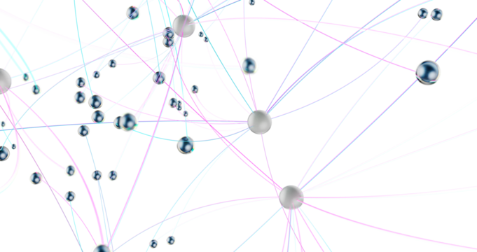 Abstract network of physical devices on the Internet using a network connection