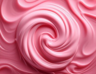 pink cream texture swirls and waves of creamy lotion for skincare and beauty products abstract background cosmetic advertising concept