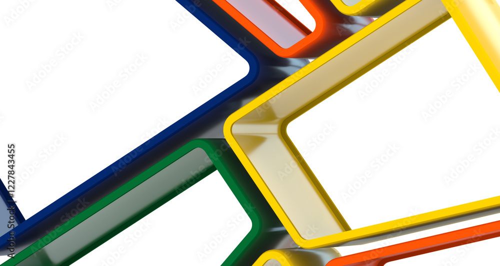 Poster Mosaic triangular low poly style abstract geometric background