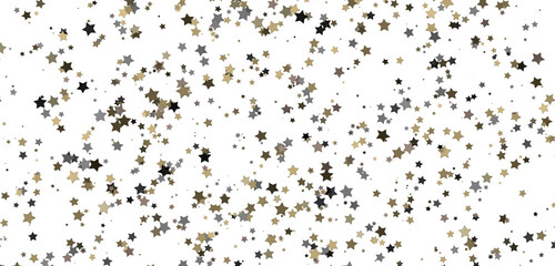 Stars - stars background, sparkle lights confetti falling. magic shining Flying christmas stars on night
