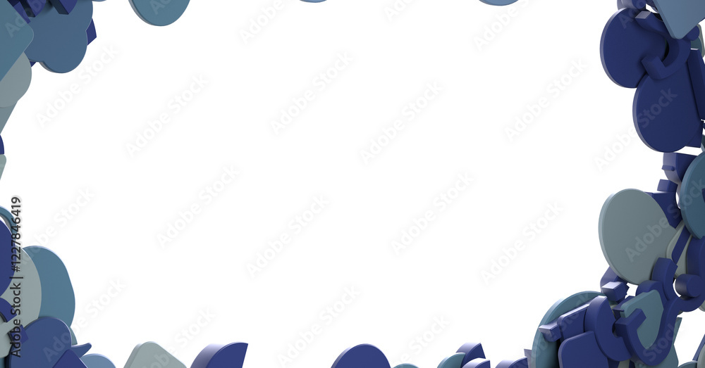 Poster hand holding using mobile phone with email icon on screen. concept of business communication