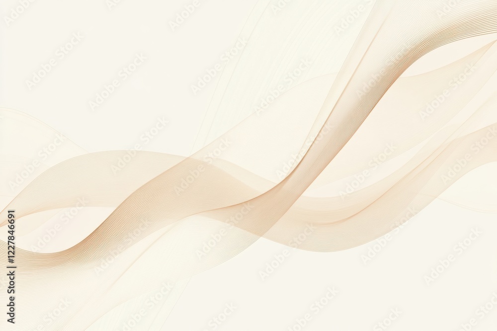 Poster soft flowing patterns create an elegant backdrop for design inspiration and creative art. generative