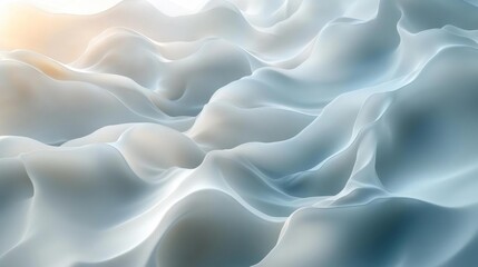 Obraz premium Delicate Abstract Textures in Blue and White. Generative AI