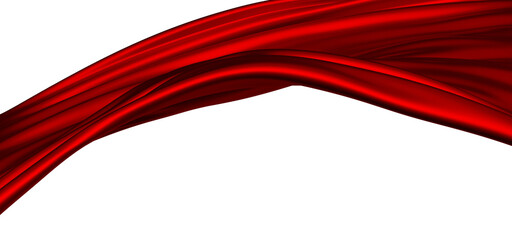 abstract red fabric in motion