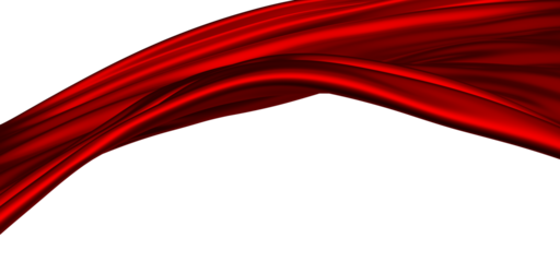 abstract red fabric in motion