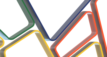 Color Blend Rainbow Trendy Low Poly BG Design