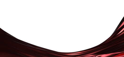 Abstract red cloth falling. Satin fabric flying in the wind