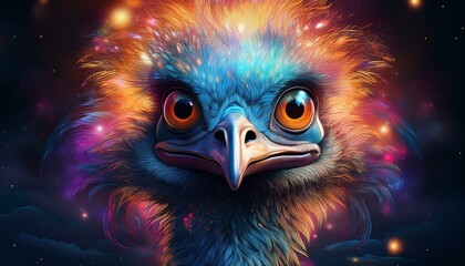 Obraz premium Vogel Strauß