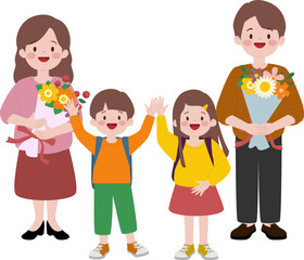 입학식 일러스트