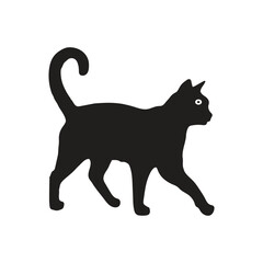 Cat Illustration Vector With White Background.