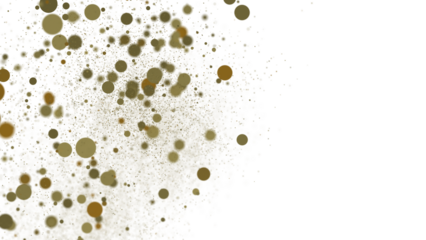 Shimmering Bliss: Mesmeric 3D Illustration Depicting Glistening gold Confetti