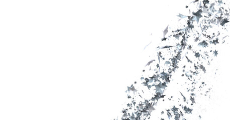 Starlit Christmas Shower: Mesmeric 3D Illustration Depicting Descending Holiday Star Particles