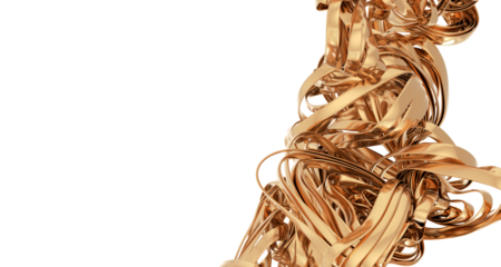 Gold background, gold polished metal, steel texture