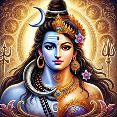 Shiv Parvati In One Frame