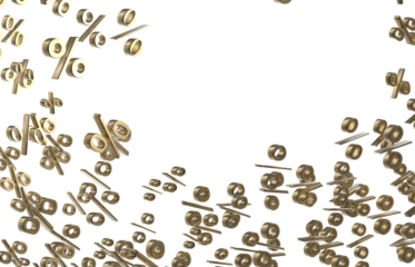 percent sign rain  percentage icon interest rate