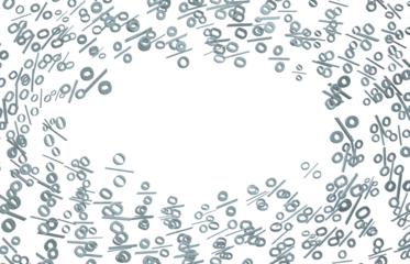 percent sign rain  percentage icon interest rate