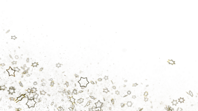 XMAS Stars - A gray whirlwind of golden snowflakes and stars. New