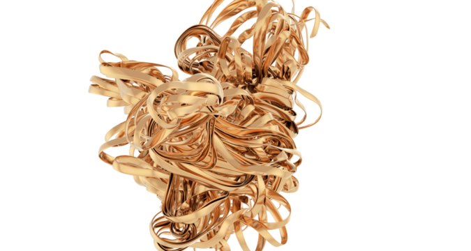 Shiny yellow leaf gold foil texture