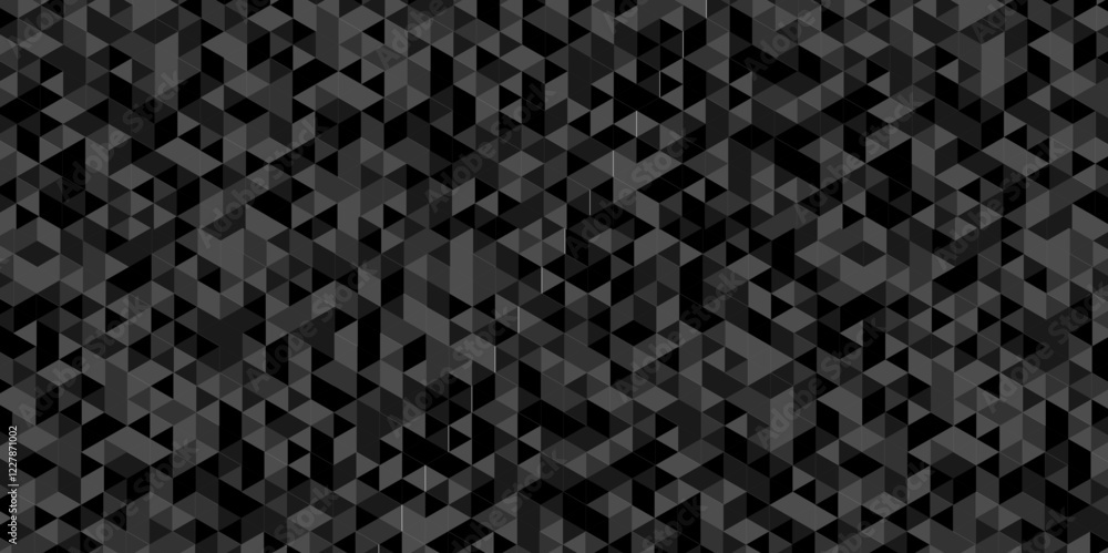 Poster vector black, gray overlapping cube square low polygon texture wallpaper. abstract surface creative 