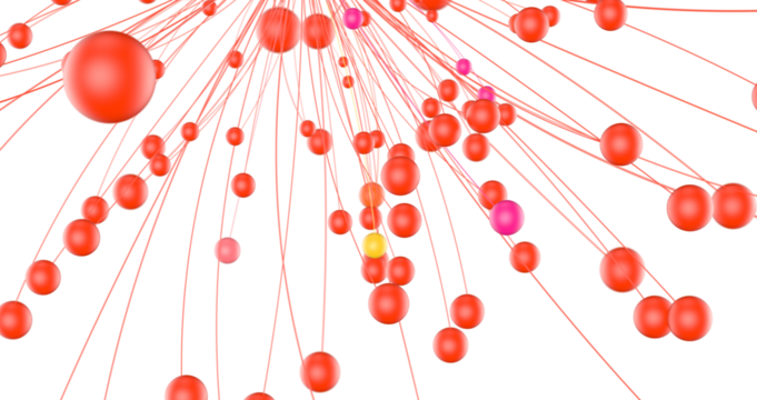 Global network. Blockchain. 3D illustration. Neural networks and artificial intelligence. Abstract