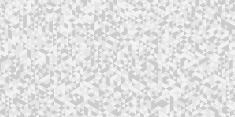 Seamless white, gray cube square low polygon texture wallpaper. abstract surface creative diamond pattern corporate. gray polygon Mosaic triangle overlap texture background.