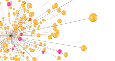 Global network. Blockchain. 3D illustration. Neural networks and artificial intelligence. Abstract