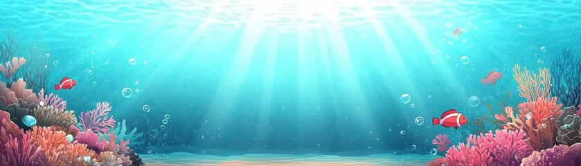 Dive into an underwater paradise, exploring vibrant coral reefs and diverse fish species